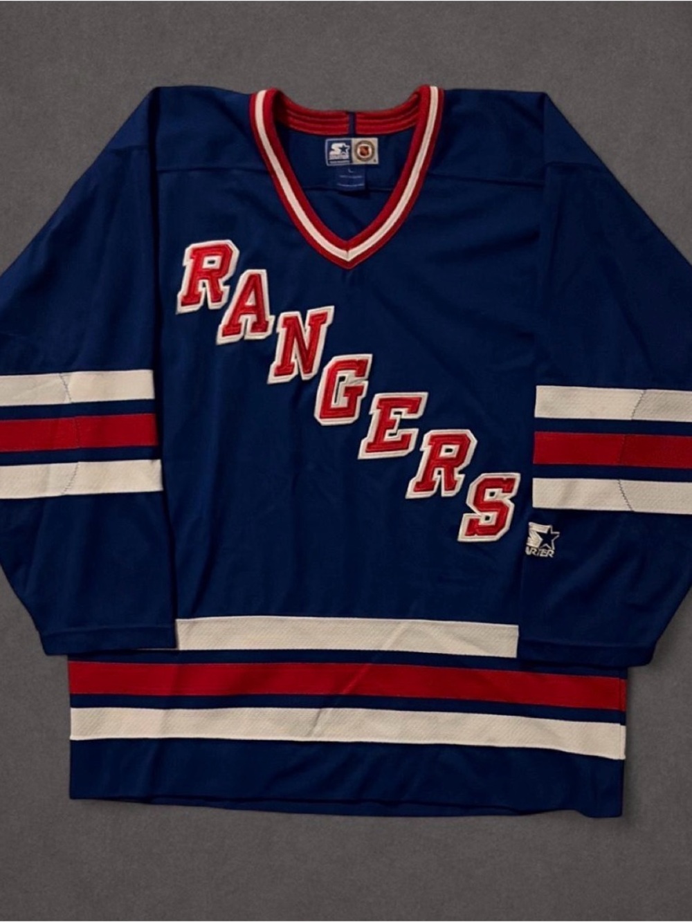 Vintage 90s New York Rangers Starter NHL Hockey Jersey Size Large